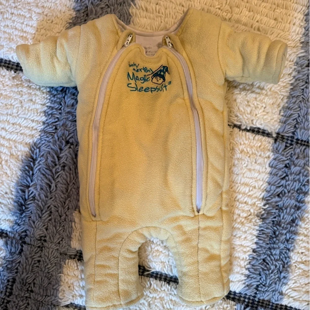 Baby Merlin’s Magic Sleepsuit Yellow Baby Size SMALL 12-18lb